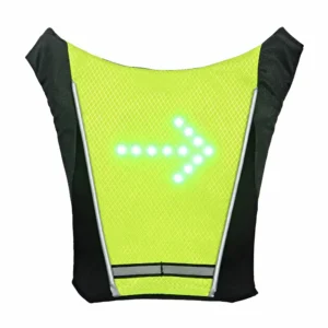 Gilet LED affichant la flèche tourner à droite