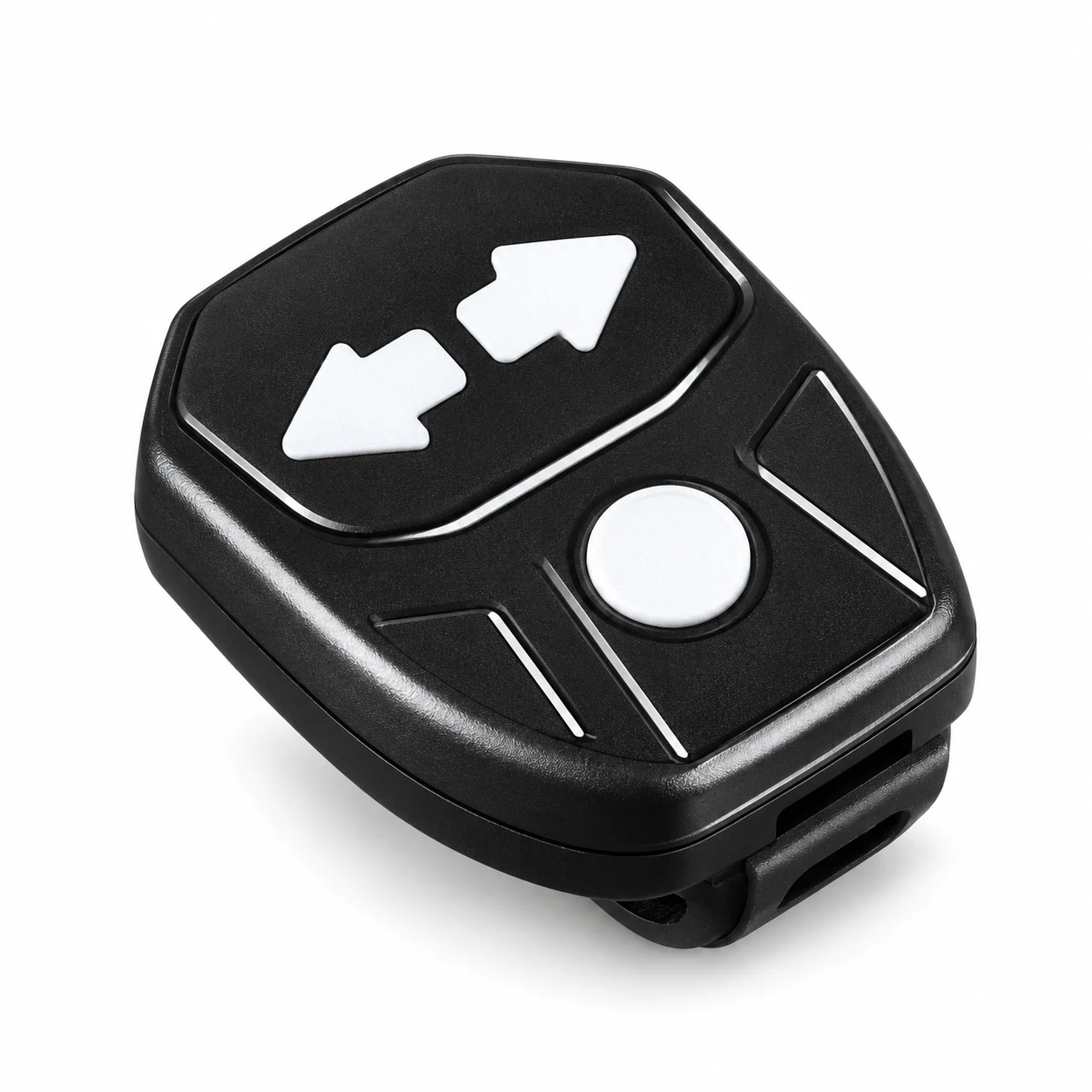 Télécommande noire du clignotant arrière de vélo